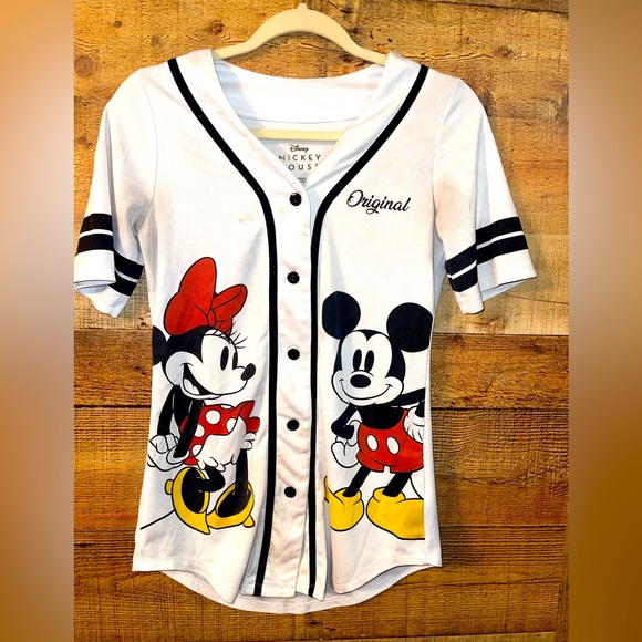 Disney Tops - Disney Mickey mouse baseball jersey